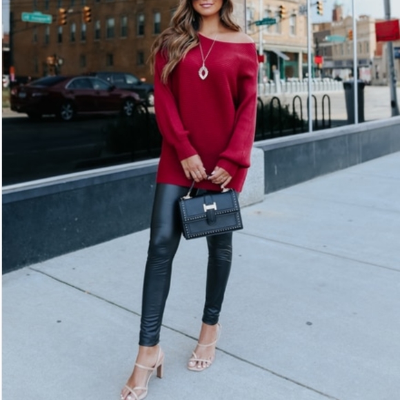 Scarlett Dolman Boatneck Ribbed Sweater - Picture 5 of 5